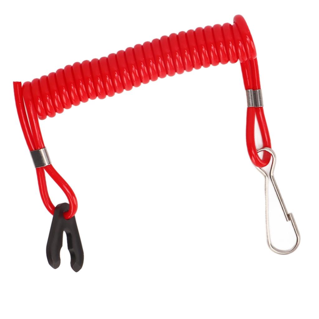 Boat Outboard Engine Motor Lanyard Kill Stop Switch Safety Tether Cord Lanyard for Outboard Motor