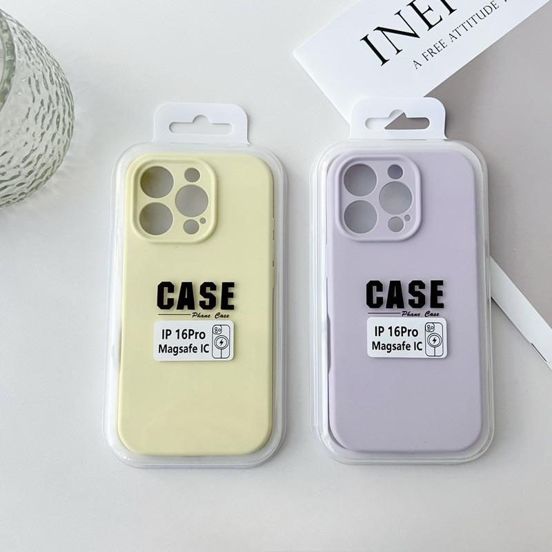Applicable To Apple 16ProMax Magnetic Charging Animation Mobile Phone Case Iphone15 Liquid Silicone 14 Drop Protection Case