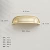 Single-Hole Drawer Knob Copper Brushed Wardrobe Cabinet Door Pull Handle Solid Furniture Hardware Dressing Table Cupboard Handle