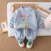 Kids Casual Long-Sleeve Set, Comfortable Daily Wear Outfits