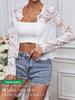 2025 Autumn/Winter Women's Elegant Long-Sleeve Lace Cardigan