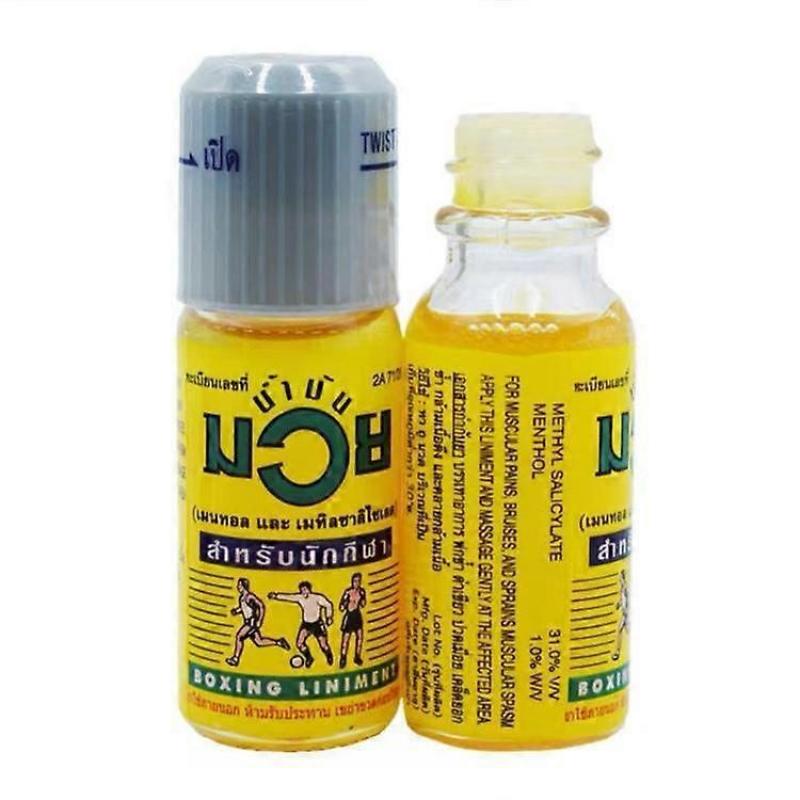 1-Pack Thai Muay Thai Tiger Balm Muscle Pain Relief Oil Relax Body Muscle Fatigue Relieve Pain Inflammation Back Massage