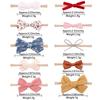 10Pcs Baby Girls Lace Flower Headband Set Handmade Leather Bowknot Elastic Nylon Velvet Hair Accessories for borns Toddler