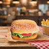 Soft PU Artificial Hamburger Simulation Food Simulation Model Beef Burger Model  Kitchen