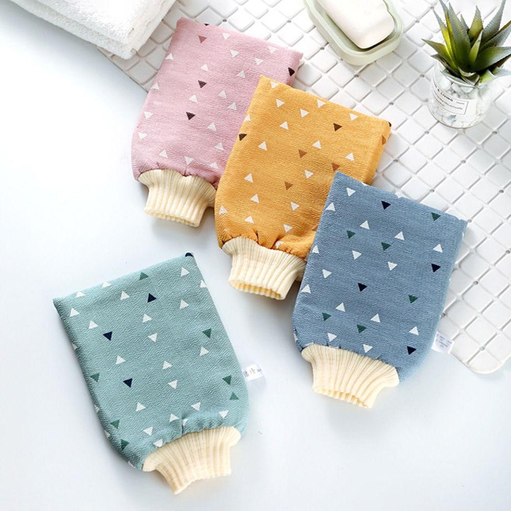 

Прочные перчатки для купания, двухсторонний инструмент для растирания спины, перчатки для чистки СПА, женские