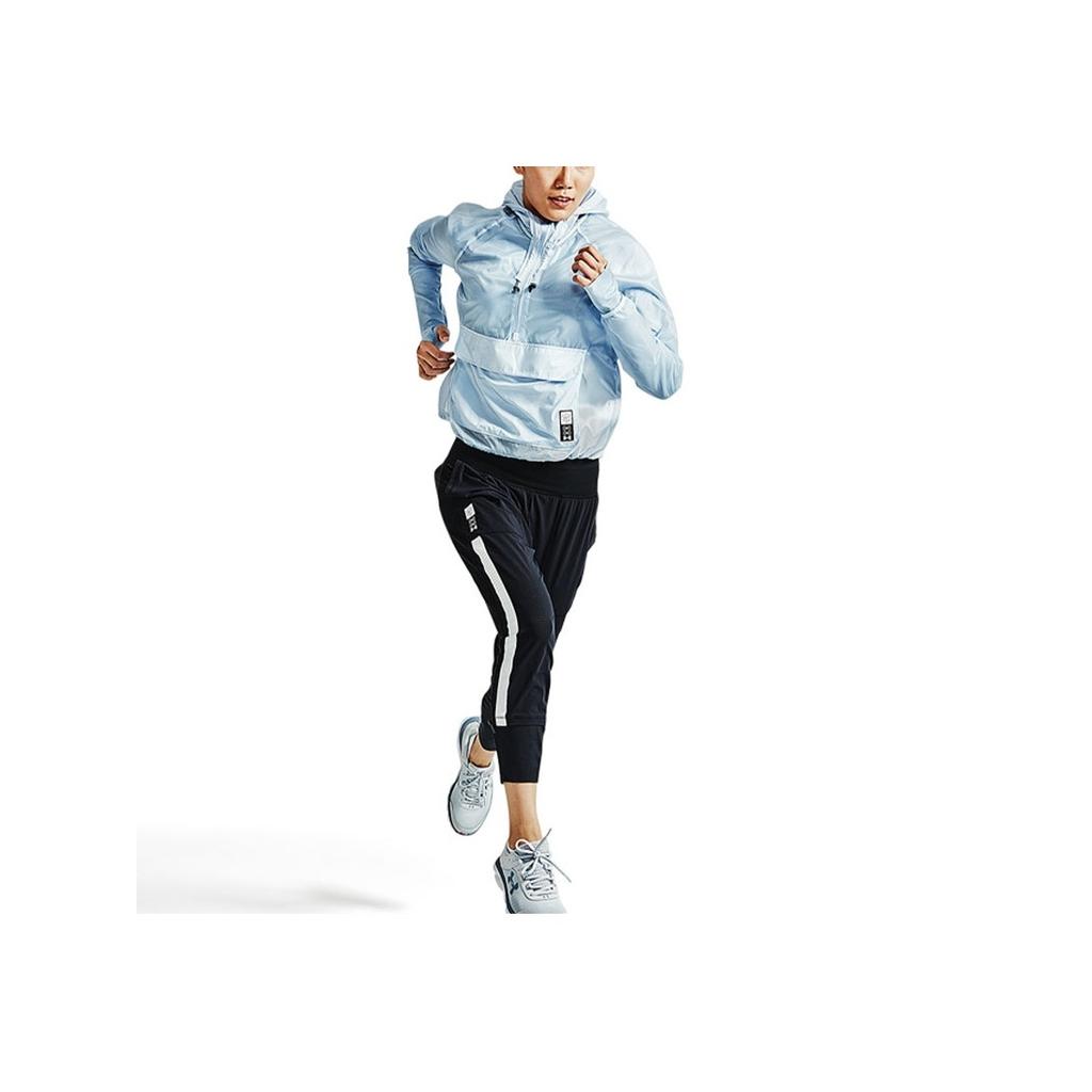 Under Armour UA Sun Protection Series Anywhere Anorak Lightweight Breathable Hooded Jacket With Large Pockets Women Jacket Blue 1361368-438