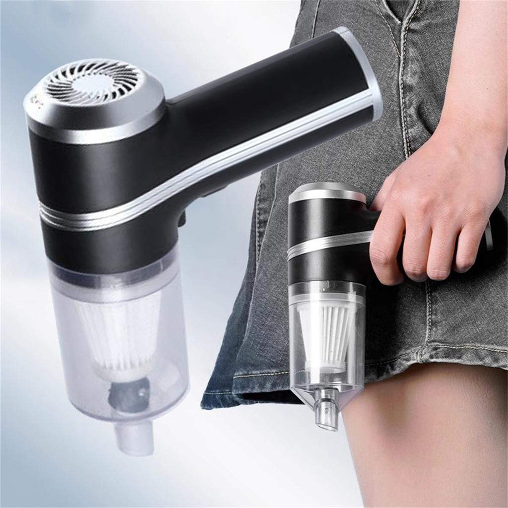 Handheld Cordless Mini Vacuum Cleaner Portable Wireless Small Vacuum for Home Car Office Use with Detachable Dust Container and Brush Attachment
