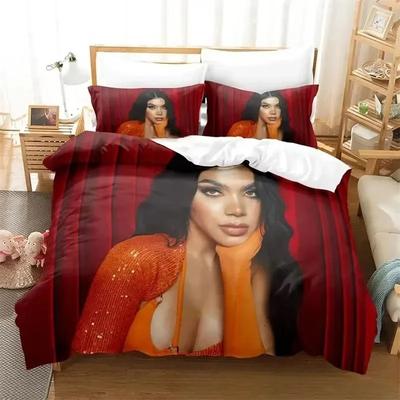 Set Biancheria da Letto Stampa 3D Kenia K23 Os Per Camera da Letto Morbido Moderno Copriletto Comodo Copripiumino per Bambini Coperta Trapuntata e Federa