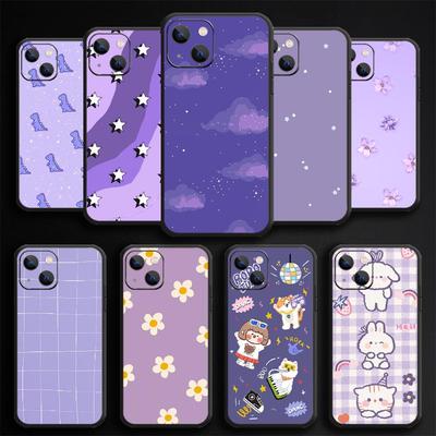 Custodia per telefono con pittura di arte viola per iPhone Samsung Galaxy Redmi Xiaomi Oppo OnePlus Nota SA 7 8 9 10 11 12 13 14 20 21 22 23 53 54 Pro Max Plus Ultra