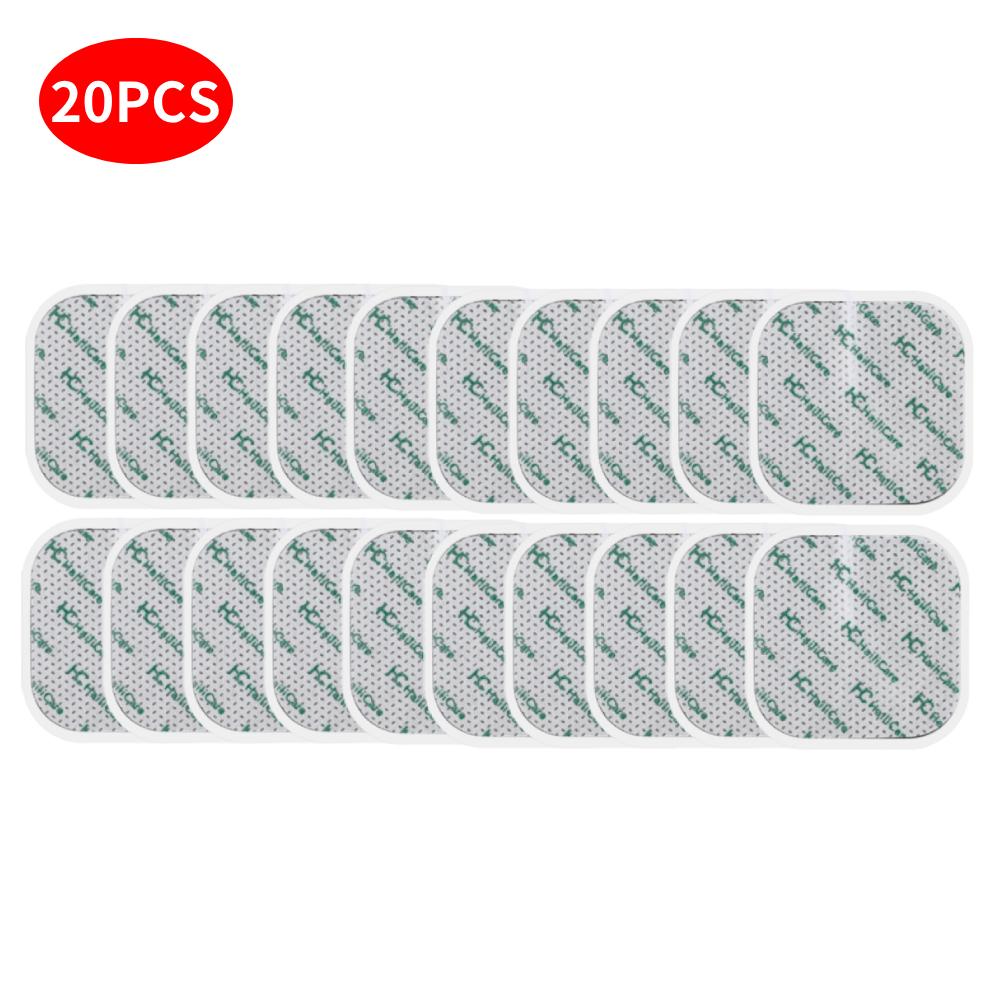 1-20PCS Reusable TENS Ems Nerve Muscle Stimulator Electrode Pads Electrodes Physiotherapy Machine 2mm For Therapy Massager 4*4cm