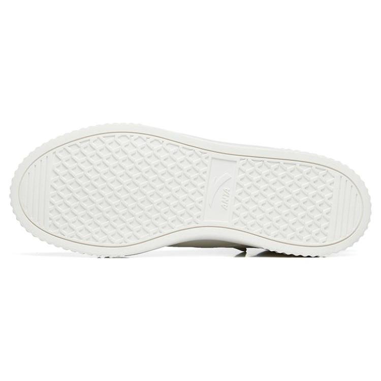 Anta Slip Resistant High top Skateboard Shoes Men's White Green 912248015-4