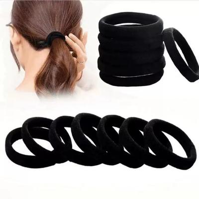30 Pcs/Lot High Elastic Hair Rubber Bands For Women Black Hair Ties Girls 4cm Hair Rope White Hairbands Ponytail Holder Headband