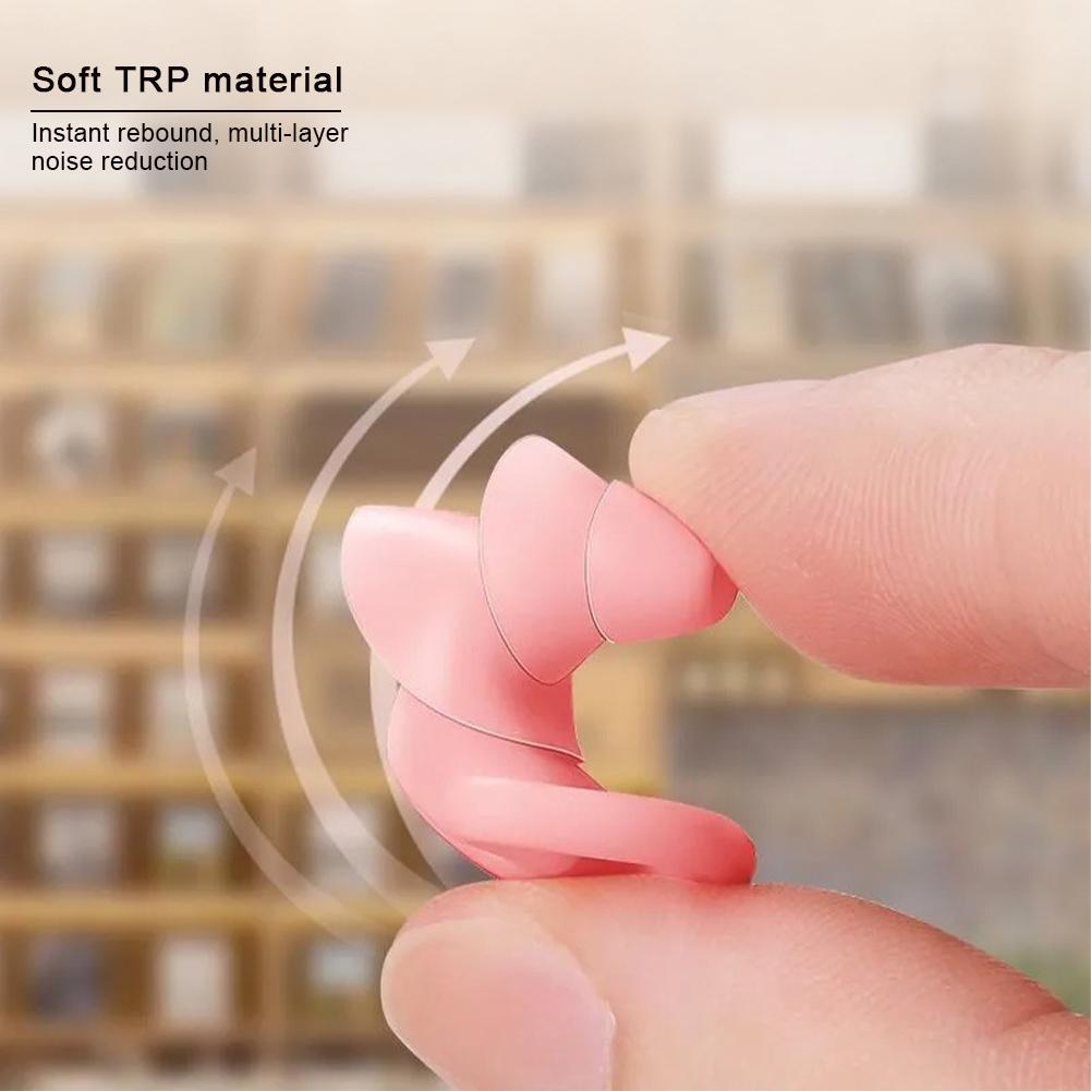 3 Layer Ear Plugs For Sleeping Noise Cancelling, Soft Silicone Soundproof Ear Plugs for Sleeping, Swimming, Study, Concerts