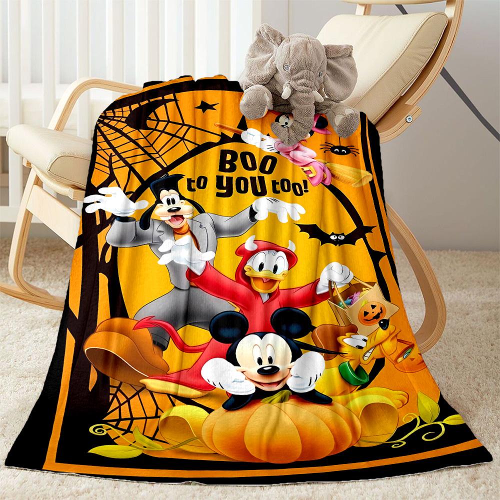 Halloween Disney Friends Blanket Cozy Blanket Versatile Accessory Suitable for Gifting Relatives and Friends Y14
