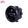 12v 24v 36v Hour Meter for Marine Boat Engine 2" Round Waterproof Gauge Motorcycle Car Truck Mechanical Hour Meter Counter Timer