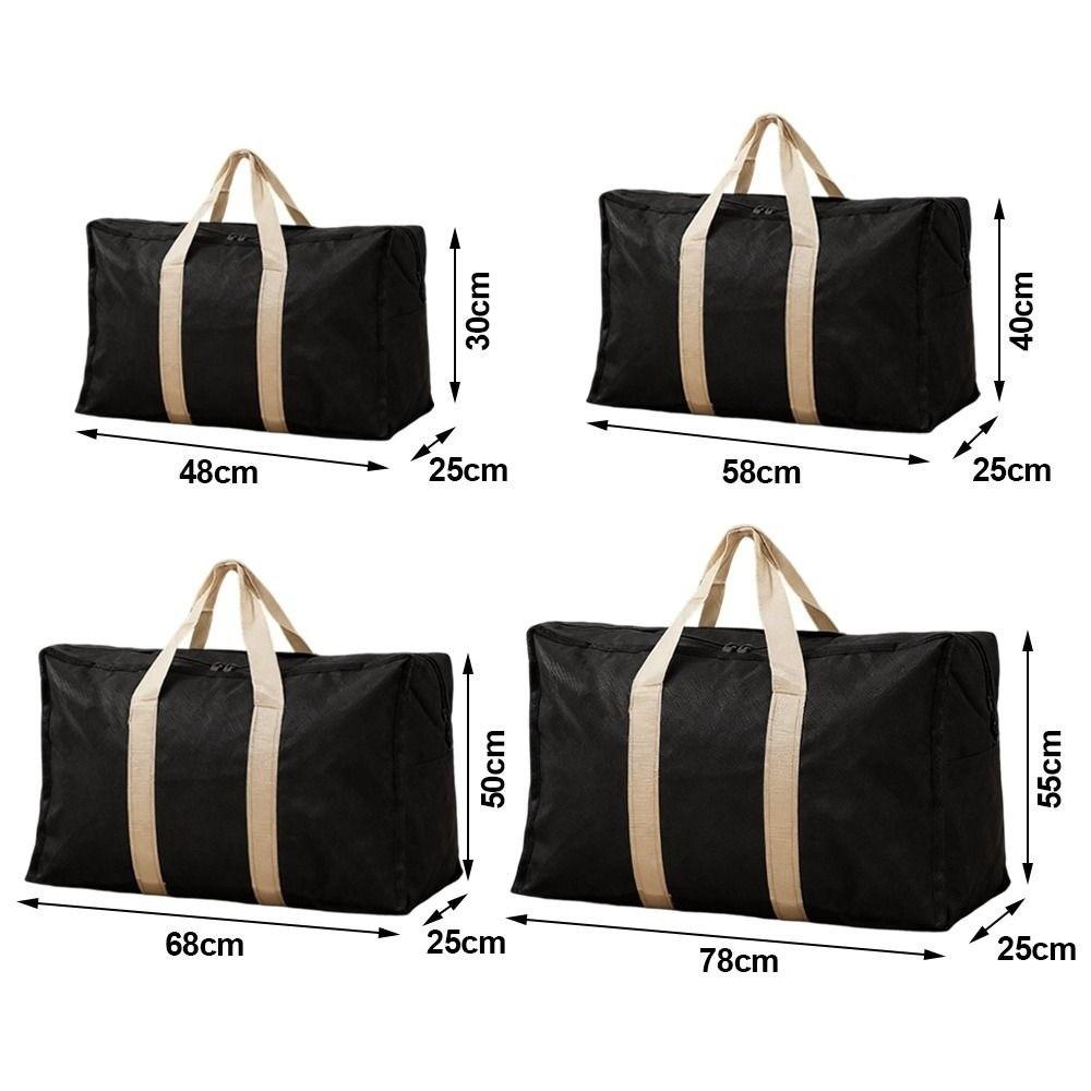 High Quality Extra Large Moving Luggage Bags 4 Sizes Waterproof Non-woven Fabric Cubes Black Laundry Shopping Bag