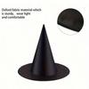 6pcs Halloween Witch Hats Hanging Black Wizard Hats Suitable for Homes Gardens Porches Themed Holiday Party Hats