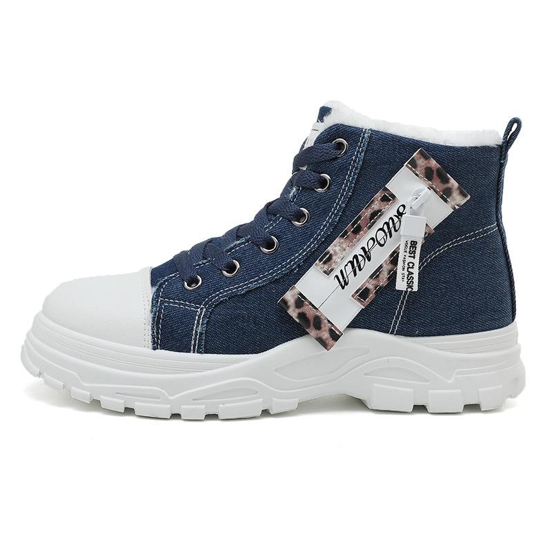 

Мужские и женские модели холщовые легкие удобные толстая подошва зимние теплые сноубутсы подкладка с наполнителем нескользящие износостойкие повседневные спортивные кроссовки 40 синий