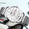Men's Business Leisure Watch Steel Belt Calendar Night Light Quartz Watch