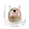 Space Capsule Pet Carrier Hard Shell Cat Backpack Domed Front Green