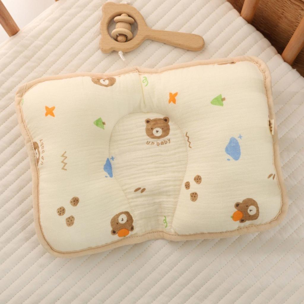 Infant Head Support Pillow for Baby Aged 0 To 12 Months Promoting Healthy Sleep Development with Gentle Cotton Fabric