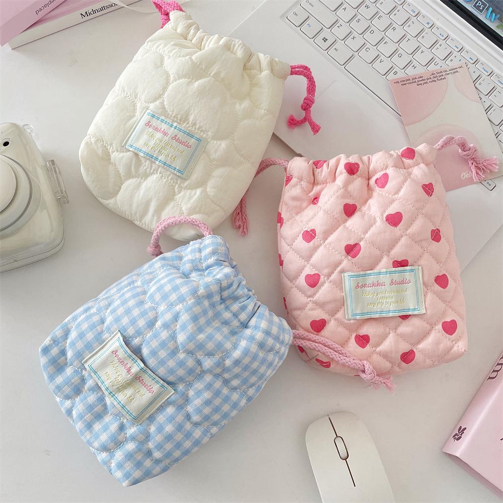 51121 Cute Quilted Instant Camera Bag - Soft, Shockproof, Dustproof