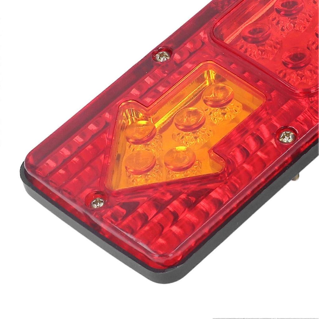 2pcs LED Taillights 12V High Brightness Universal Turn Signal Lamp for Trailer Trucks Caravans Boats Campers