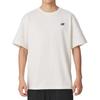 New Balance T Shirts Men's Ivory White Crew Neck Moderate Straight Fit NEF21351-IV