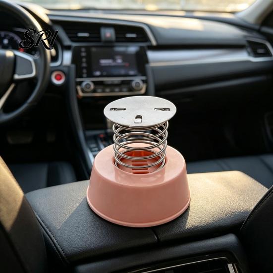 Bumpy Road Car Ornament Ornaments Spring Base Stable DIY Interior Decoration Structure Doll Holder Rocking Music Effect Dashboard Stress Relief
