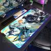 RGB Glowing Genshin Impact Varka Mousepad Mouse Pad Laptop Gaming Accessories Mousepad Large Desk Mat Computer Game Keyboard Rug