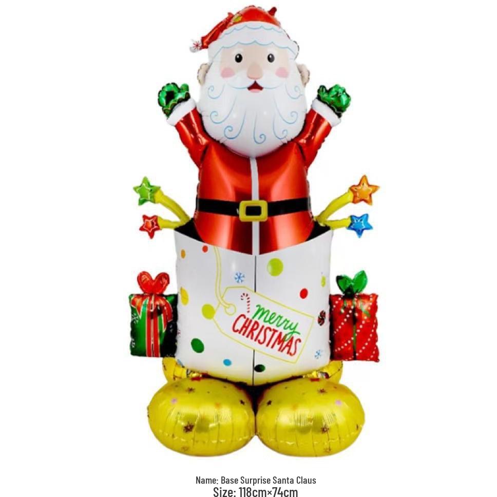 Large Aluminum Foil Christmas Tree Balloon Decoration for Events and Mall Layouts
