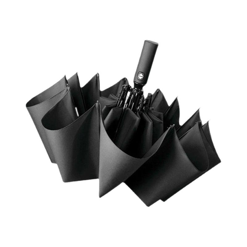 8K Fully Automatic Folding Umbrella Thickened Clear Umbrella Vinyl Sunscreen Sun Umbrella Shade