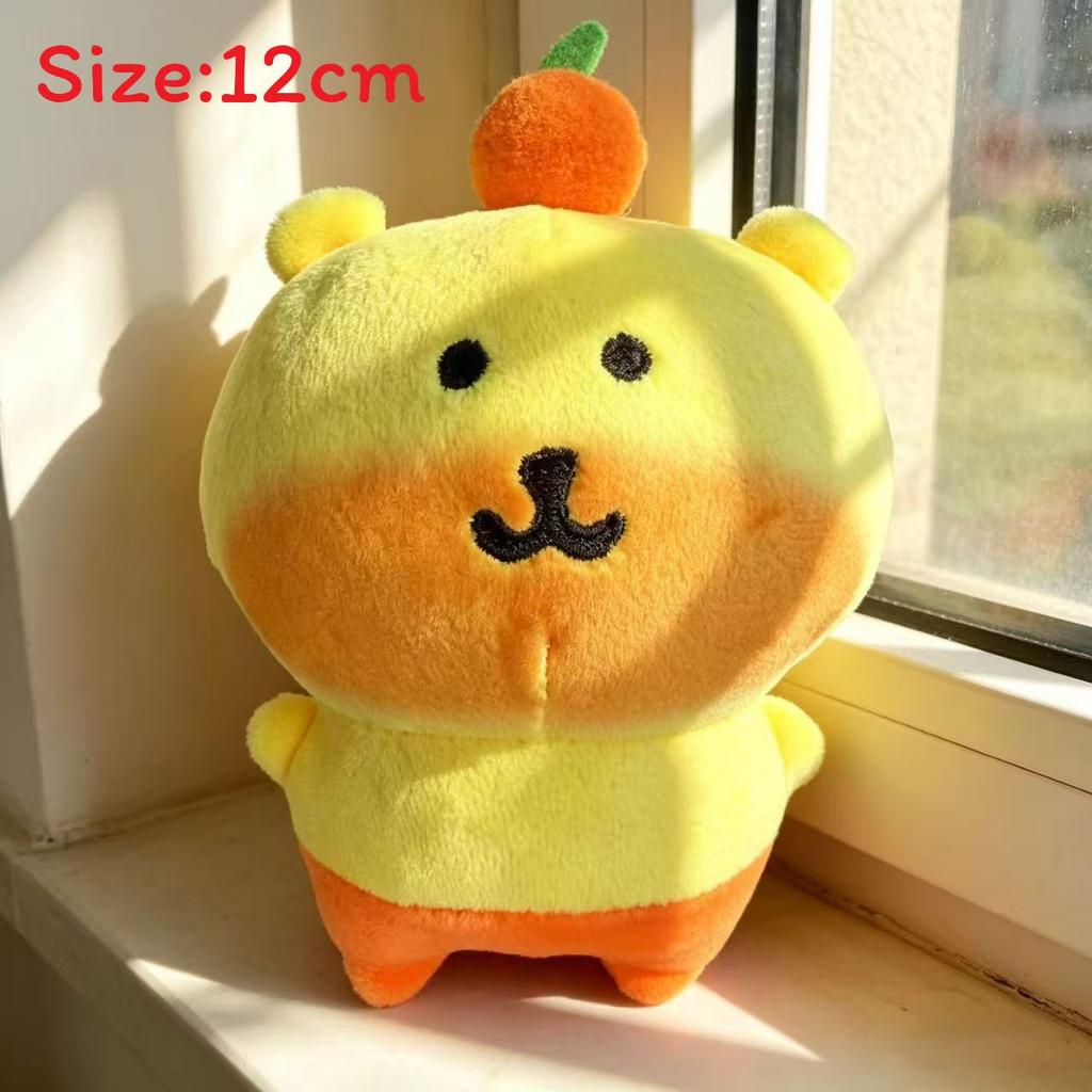 Selfdeprecating Bear Plush Toy With Short Pile Fabric For Backpack Decor
