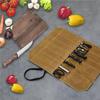Canvas Knife Roll Bag Portable Lightweight Chef Knife Storage Carrier 1Pcs Suitable for Home Kitchen Camping Trip