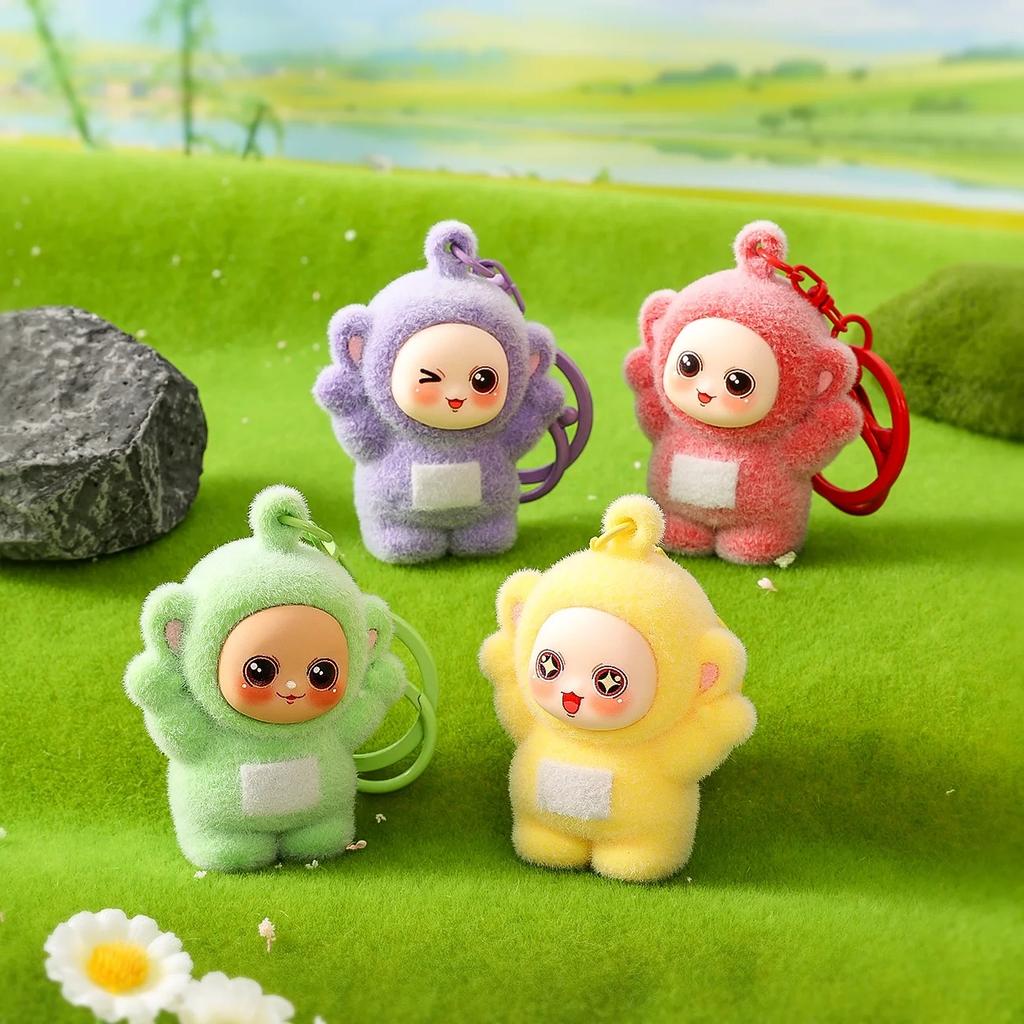 Four Hue Baby Collection Line Animation Design Key Rings Small Pendants Trendy Children's Presents Adorable Figures Couple Schoolbags And Pendants