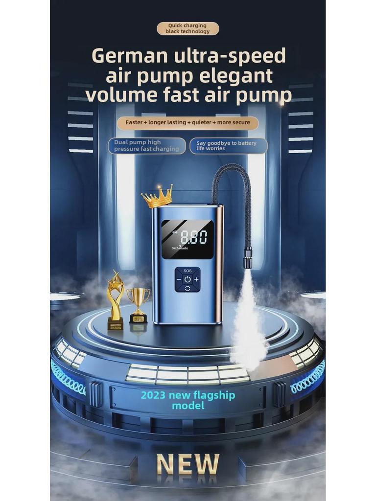 Tragbare Drahtlose Digitale Auto-Reifenluftpumpe