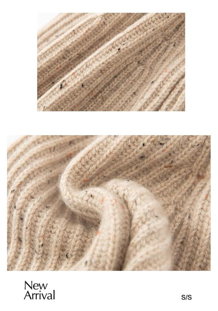 Pure Cashmere Knitted Beanie Cap - Autumn/Winter Collection