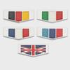 Car Sticker Italy Germany France England Flag Badge Emblem Decals for CAMA-RO Chevro-let Chevy Camaro Cruze Bumblebee Captiva Aveo