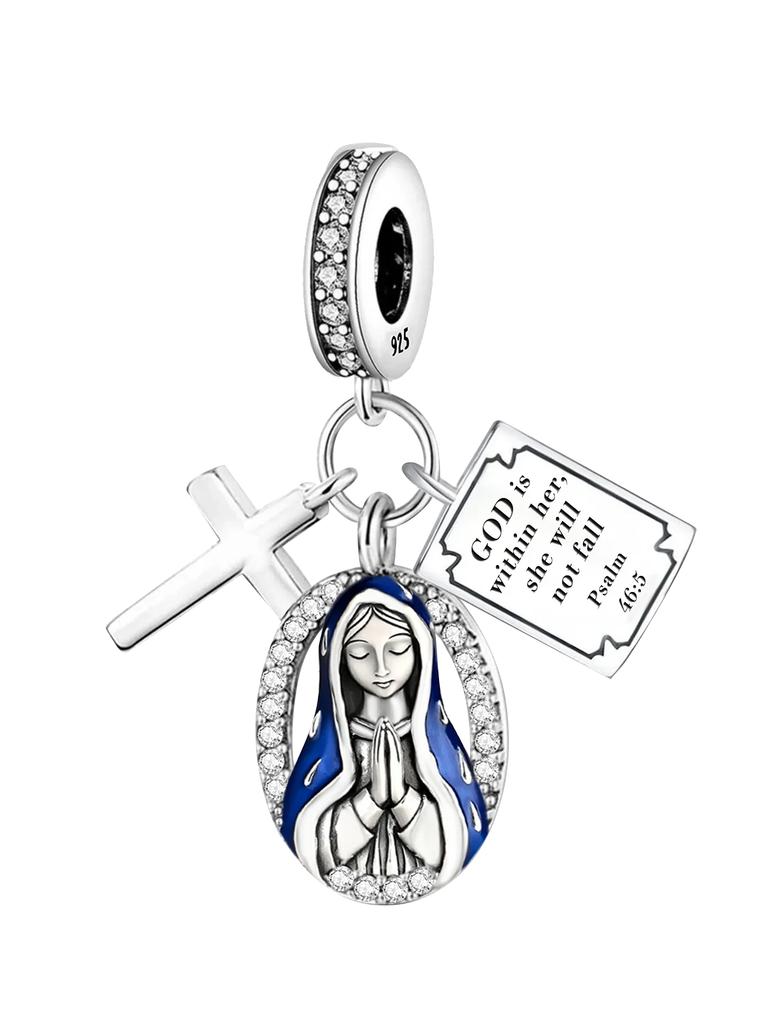 Silve Cross Travel Bible Cat Dog Chameleon Pet Charms Bead Diy Bracelet Bangle Of High Quality Fine Jewelry