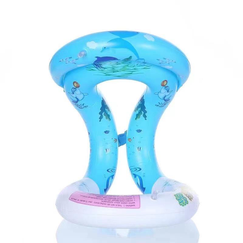 

Жилет для плавання Потовщена подвійна подушка безпеки Плавальний костюм Самонавчання для плавання Дорослі діти L синій