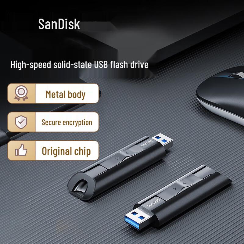SanDisk CZ880 128GB USB 3.2 Solid State Flash Drive