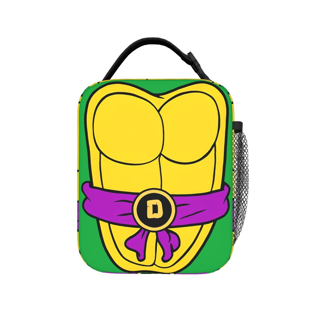 Teenage Turtles Rappin Insulated Lunch Bags High Capacity Ninja Turtles Meal Container Cooler Bag Tote Lunch Box Work Men