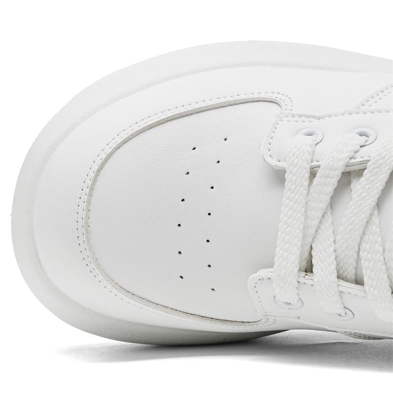 Hight Quality New Original Design Street Style Genuine Leather Sneakers For Men White Daily Dress Casual Height Increasing Shoes