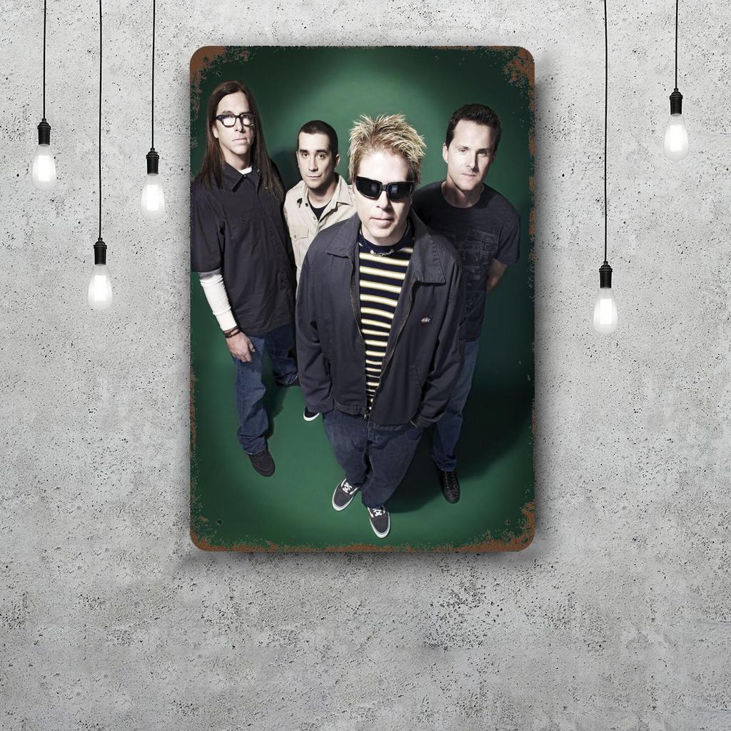 The offspring Vintage Blechschild Heimdekoration Wanddekoration Kunst Wandbild Raumdekoration Dekor Retro Metallschild Platte Bar Poster