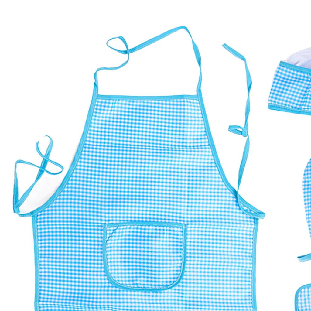 Apron And Hat Set with Oven Mitt - Culinary Play Costume