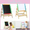 Art Kid Wooden Easel Double Sided Blackboard Magnetic Surface Multi Functional