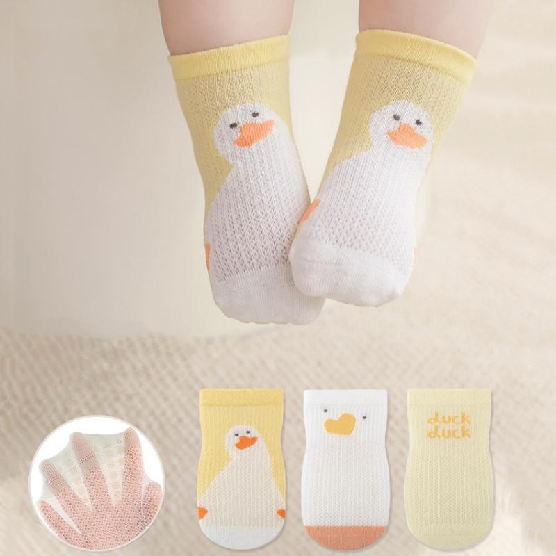 

3Pairs/Set Infant Baby Socks Baby Socks for Boys Girls Cartoon Cotton Mesh Newborn Toddler First Walkers Baby Clothes Accessory S
