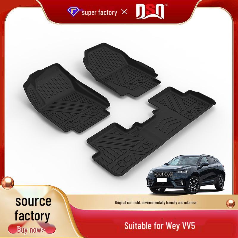 Wey Great Wall VV5 VV6 VV7 Car Floor Mats - Non-slip, Wear-resistant, Easy-to-Clean TPE