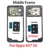 Per OPPO A5s A5Xs A15 A15s A16 A16s A36 A54 A74 A93 A57 A76 4G 5G Telaio Centrale Scocca Cornice + Pulsanti Laterali + Lente Fotocamera