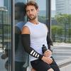 Sports Ice Sleeves for Men Women, Breathable Ice Silk Quick-Drying Arm Sleeves, Anti-Slip UV Sun Protection Sleeve with Reflective Safety Strips